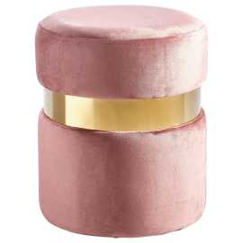 Xora TABURETKA, kov, textil, 37/44/37 cm.