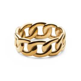 Daniel Wellington Moderný pozlátený prsteň Chunky Chain DW004008 60 mm.