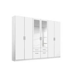 Rauch Möbel SKRIŇA S OTOČNÝMI DVERAMI, biela, 271/229/54 cm.