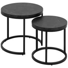 MID.YOU KONFERENČNÝ STOLÍK, antracitová, kov, kompozitné drevo, 45/40/45 cm.