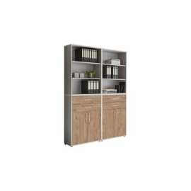 MID.YOU SKRINKA NA DOKUMENTY, sivá, farba duba, 168,8/227,2/33 cm.