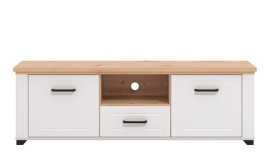 Tv stolík lotta - biela/dub artisan.

 

Televízny stolík ponúka úložný priestor do obývacej izby v oku lahodiacom prevedení.

 

Rozmery TV stolíka Lotta sú 147x47,5x41cm (š, v, h).

 

Všetky produkty z kolekcie Lotta nájdete nižšie v súvisiacich produktoch.