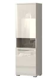 Vysoká vitrína s osvetlením tiana - béžová.

 

 

Vitrína je opatrená jednými dvierkami s presklením, za nimi sa nachádza päť vnútorných políc.

 

 

Rozmery vysokej vitríny s osvetlením Tiana sú 60x193x40cm (š, v, h).

 

 

Všetky produkty z kolekcie Tiana nájdete nižšie v súvisiacom tovare.