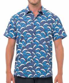 Pánska košile 69SLAM BATIK WAVE (MFHBTV-BL) L.