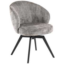 MID.YOU STOLIČKA S PODRÚČKAMI, štruktúra, sivá, čierna.