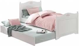 Posteľ 120x200cm ballerina s výsuvom - biela.

 

Krásna biela rustikálna posteľ Ballerina dievčenskú izbu vyložene rozžiari svojou čistotou, nežnosťou a prepracovanými detailmi.

 

Kolieska v spodnej časti zaisťujú pohodlnú manipuláciu.

 

Rozmery rustikálny biele postele 120x200cm Ballerina s výsuvom sú 126x108x209cm (š, v, h), ložná plocha je 120x200cm, ložná plocha výsuvu je 100x200cm

 

Všetky ďalšie odporúčané produkty nájdete v súvisiacom tovaru nižšie.