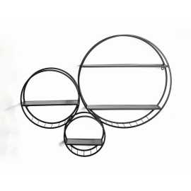 NÁSTENNÝ REGÁL, čierna.