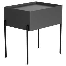 Livetastic NOČNÝ STOLÍK, sivá, 50/55/40 cm.