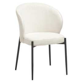 Livetastic STOLIČKA S PODRÚČKAMI, železo, buklé, biela.