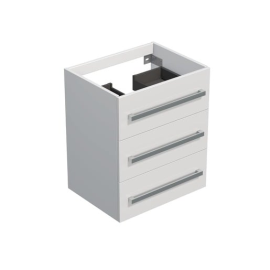 Kúpeľňová skrinka bez umývadla Naturel Cube 60x76,5x40 cm biela lesk CUBE2603BLBU.