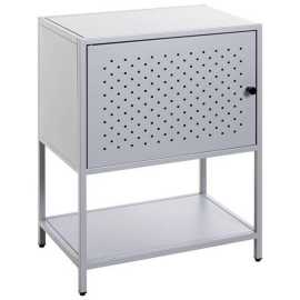 NOČNÝ STOLÍK, sivá, 45/60/30 cm.