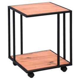 PRÍRUČNÝ STOLÍK, čierna, farba duba.