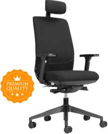 MERCURY Kancelárska stolička OPTIMA čierna - zdravé sedenie.