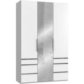 MID.YOU SKRIŇA S OTOČNÝMI DVERAMI, biela, 150/236/58 cm.