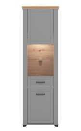 Vysoká vitrína s vnútorným osvetlením lotta - šedá/dub artisan.

 

Vysoká vitrína vytvorí kúzelný úložný priestor v obývacej izbe.

 

Rozmery Vysoké vitríny s vnútorným osvetlením Lotta sú 60,5x194,5x41cm (š, v, h).

 

Všetky produkty z kolekcie Lotta nájdete nižšie v súvisiacich produktoch.