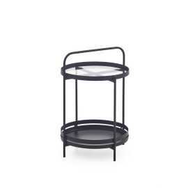 MID.YOU KONFERENČNÝ STOLÍK, čierna, kov, 44/62/44 cm.