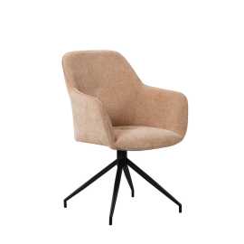 MID.YOU STOLIČKA S PODRÚČKAMI, ženilka, béžová.