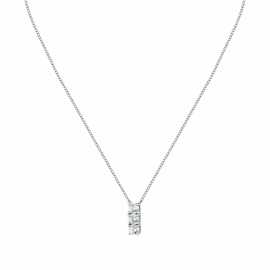 Morellato Trblietavý strieborný náhrdelník so zirkónmi Tesori SAIW240 (retiazka, prívesok).