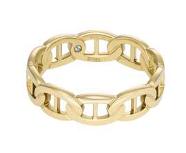 Fossil Fashion pozlátený prsteň Heritage JF04782710 49 mm.