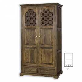 Sedliacka skriňa z masívu szy 07 c - k13 bielená borovica.