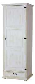 Úzka skriňa policová sedliacka szy 102b slim - k16 antická biela.