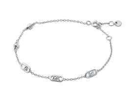 Michael Kors Strieborný dámsky náramok Astor Link MKC173600040.