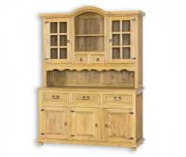 Kredenc z masívu vit 01 - k13 bielená borovica.