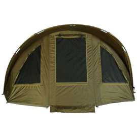 Giants fishing bivak deluxe plus 2 man bivvy.
 Rozměry: Délka: 250cm Šířka: 310cm Výška: 153cm 
 Hmotnost: 11,5kg Transportní rozměr: 110x20x20cm