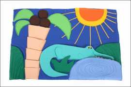 Dětský kapsář krokodýl.

 

Dětský kapsář krokodýl s 18 kapsami je vyroben ze 100% bavlněné látky.
Lze prát při teplotě do 30°C.

 

rozměry: 100 x 68 cm

Vhodné pro děti od 3 let!