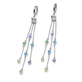 Oliver Weber Pôvabné kruhové náušnice s príveskami Really 23017.