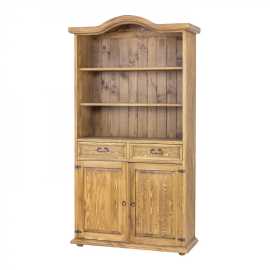 Drevený regál z masívu sedliacky reg 106 slim - k15 - hnedá borovica.