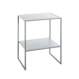 PRÍRUČNÝ STOLÍK, sivá.