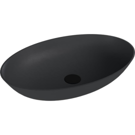 Polysan Banera umývadlo na dosku 60x40 cm antracit mat bez prepadu 14397.51.