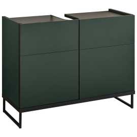 MID.YOU SKRINKA POD UMÝVADLO, zelená, čierna, zelená, čierna, 80/59,4/31 cm.