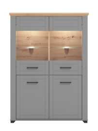 Nízka vitrína s kompletným osvetlením lotta - šedá/dub artisan.

 

Nízka vitrína vytvorí kúzelný úložný priestor v obývacej izbe.

 

Rozmery Nízke vitríny s kompletným osvetlením Lotta sú 103,5x143x41cm (š, v, h).

 

Všetky produkty z kolekcie Lotta nájdete nižšie v súvisiacich produktoch.