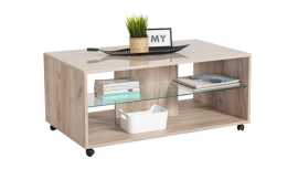 Konferenčný stolík brady - dub šedý/béžová.

 

Stolík je vybavený kolieskami, ktoré umožňujú ľahkú a nenamáhavú manipuláciu.

 

V súvisiacich produktoch nižšie nájdete ďalšie tipy na nábytok do obývacej izby.