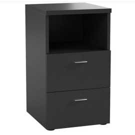 MID.YOU NOČNÝ STOLÍK, čierna, 35/62/40 cm.