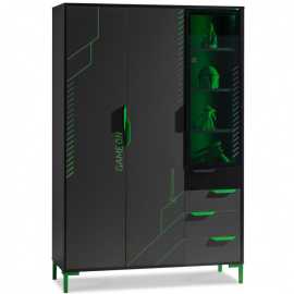 Trojdverová šatníková skriňa so sklenenou vitrínou diego - čierna,.

 

So šírkou 136 cm, hĺbkou 53 cm a výškou 208 cm ponúka dostatok priestoru pre všetko vaše herné vybavenie a jej hmotnosť 138 kg svedčí o robustnej konštrukcii, ktorá dlho vydrží.

 

K ľahkej manipulácii a pevnej stavbe prispievajú kovové rukoväte a vysoké 15 cm ABS nohy, ktoré sú štýlové aj vhodné pre pohodlné vysávanie pod skriňou.

 

Skriňa sa pýši úložnými priestormi rôznych veľkostí a využití.

 

Rozmery skrine Diego sú 136x208x53cm (š,v,h).

 

Ďalšie produkty z kolekcie Diego aj podobné produkty nájdete v súvisiacich produktoch nižšie.