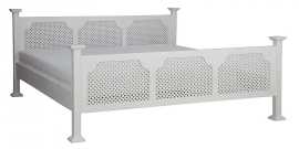 Posteľ manželská 180x200 sedliacka acc 08 - k17 biely vosk.