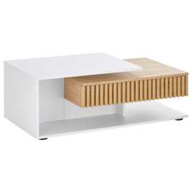 Boxxx KONFERENČNÝ STOLÍK, biela, dub artisan, kompozitné drevo, 110/60/40 cm.