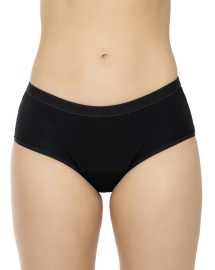 Menštruačné nohavičky Ecomodi moderate vysoké čierne (VP2B1) XXL.
Zabudnite na jednorazové vložky alebo tampóny a doprajte si pohodlie s novou generáciou menstruačného spodného prádla.
Prémiový materiál pre citlivú pokožku
Hlavným materiálom je bambusová viskóza s elastanom.
Menštruačné nohavičky pre každú situáciu
Klasický strih nohavičiek dobre sedí na mieste.
Prečo by nohavičky Ecomodi mali byť vo vašom šatníku

Maximálna spoľahlivosť a pohodlie: Vysoký strih, vysoká absorpcia, antibakteriálna ochrana.
Ekologické a ekonomické riešenie: Prateľné, opakovane použiteľné, vydržia až 2 roky.
Hygienické a bezpečné: Priedušné, hypoalergénne a potláčajúce zápach.

České spodné prádlo Ecomodi vás podporí v každej situácii
Česká rodinná firma Ecomodi sa špecializuje na výrobu menstruačného a inkontinenčného spodného prádla, ktoré je nielen pohodlné a spoľahlivé, ale aj vyzerá krásne a moderne.
Ako sa starať o menstruačné nohavičky Ecomodi?
Aby vaše nohavičky zostali dlho v perfektnom stave, odporúčame dodržiavať tieto pokyny na údržbu.

Pred prvým použitím: Predtým, ako si nové menstruačné nohavičky alebo plavky oblečiete po prvýkrát, je potrebné ich vyprať – buď ručne, alebo v práčke na jemný cyklus pri 40 °C.
Po každom použití: Najskôr spodnú bielizeň dôkladne opláchnite studenou vodou.


Pranie: Perte v práčke pri 40 °C s gélovým pracím prostriedkom bez aviváže – tá by mohla zhoršiť funkčnosť vlákien.
Sušenie: Nechajte ich uschnúť na vzduchu.

Tip: Menštruačné nohavičky sú modernou a ekologickou voľbou.