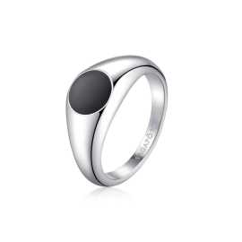 S'Agapõ Moderný oceľový prsteň pre mužov Ripple SRP36 61 mm.