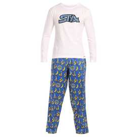 Schlafanzüge für Männer Styx bananas (PDP1359) S.
Möchten Sie zu Hause maximalen Komfort beim Schlafen und Entspannen genießen?
Hochwertige Materialien für maximalen Komfort
Die Pyjamas von Styx für Männer sind aus hochwertigen Materialien gefertigt, die die ganze Nacht lang Komfort garantieren.
Bequeme Passform und modernes Design
Der Pyjama-Schnitt von Styx ist für ultimativen Komfort konzipiert.
Warum sollten Sie sich für einen Pyjama von Styx entscheiden?

Hochwertige Materialien: Baumwollsatin für die Hose, weiche Baumwolle für das Hemd.
Bequeme Passform: Bewegungsfreiheit und maximaler Komfort.
Tschechische Produktion: Qualitätsgarantie und Unterstützung für lokale Produkte.

Qualität aus der Tschechischen Republik - das ist Styx-Unterwäsche
Die Marke Styx verfügt über mehr als 30 Jahre Erfahrung in der Herstellung von Qualitätsdessous und Homewear.
Wie pflege ich den Styx-Pyjama?

Waschen: Bei 30 °C mit einem milden Reinigungsmittel waschen.
Trocknen: Am besten lassen Sie es frei trocknen und verzichten auf den Trockner.
Bügeln: Falls erforderlich, bügeln Sie das Kleidungsstück bei niedriger Hitze von innen nach außen.

Tip: Werden Sie ein Experte für die Pflege von Unterwäsche mit den Ratschlägen in unserem Artikel und geben Sie Ihren Lieblingsstücken die Pflege, die sie verdienen.