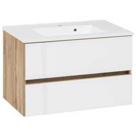 Held SKRINKA S UMÝVADLOM, biela, farba duba, 80 cm.