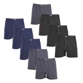 9PACK Herren Boxershorts Andrie mehrfarbig (PS 5752) XXL.
Männershorts für Komfortliebhaber
Der weite Schnitt der Andrie-Shorts ist besonders bei denjenigen beliebt, die sich nicht gerne einschnüren lassen.
Andrie bietet tschechische Unterwäsche für Männer, die wissen, was sie wollen
Die Herren-Shorts Andrie zeichnen sich durch ihre angenehmen Materialien und die Qualität der Verarbeitung aus.