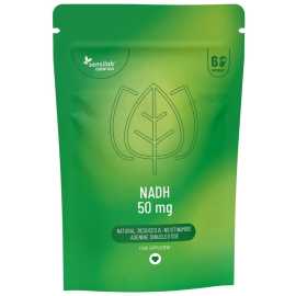 Essentials NADH 50 mg, vysoká dávka – Vegan, 60 kapsúl.