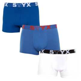 3PACK Boxers para hombre Styx goma deportiva sobredimensionado multicolor (R9676861) 4XL.
Disfruta de una comodidad que dura todo el día con los calzoncillos bóxer para hombre Styx en una combinación de colores clásica.
Material de calidad para el máximo confort
Los calzoncillos están confeccionados con una mezcla de algodón y fibras sintéticas de primera calidad.
Diseño práctico y precisión checa
Los calzoncillos bóxer Styx tienen las perneras más cortas que no se enrollan en ningún sitio y te ofrecen la máxima libertad de movimientos.
Por qué elegir los calzoncillos bóxer Styx

Calidad checa: Diseñado y fabricado en la República Checa, lo que garantiza una mano de obra de primera calidad.
Materiales de primera calidad: Combinación de algodón, modal y elastano para el máximo confort.
Diseño universal: Perneras más cortas y elásticas de estilo deportivo para cualquier ocasión.

La ropa interior Styx es una de las más populares
La marca checa Styx es conocida entre los clientes sobre todo por sus pantalones cortos con estampados novedosos en colores atrevidos.
¿Cómo cuidar correctamente mis bóxers Styx?

Lavandería: Lavar a 30°C con un detergente suave para mantener el material suave y cómodo.
Secado: No se recomienda secar en secadora, secar los boxers al aire libre para conservar su forma.
Planchado: Si es necesario, planchar a baja temperatura para conservar la suavidad del material.

Consejo: Conviértete en una experta en mantenimiento de lencería con los consejos de nuestro artículo y dale a tus prendas favoritas el cuidado que se merecen.
