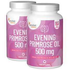 Essentials Pupalkový olej 500 mg, vysoká dávka – Vegan, 180 kapsúl.