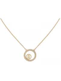 Tommy Hilfiger Módny pozlátený náhrdelník Vine Circle 2780585.