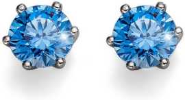 Oliver Weber Strieborné náušnice s modrými kryštálmi Morning Brilliance Medium 62066 BLU.